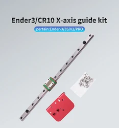 Creativity Linear Rail Slide X axis 310mm 375mm Upgrade Rail Kit For Ender-3/ Ender 3 Pro/ CR10/ CR10s 3D Printer Frame