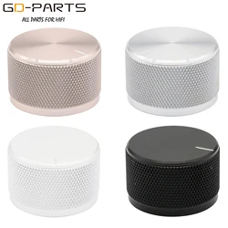35mm*22mm Machined Solid Aluminum Control Knob For Audio DAC Turntable CD Tube Amplifier Speaker Rotary Switch Selector 6mm Hole