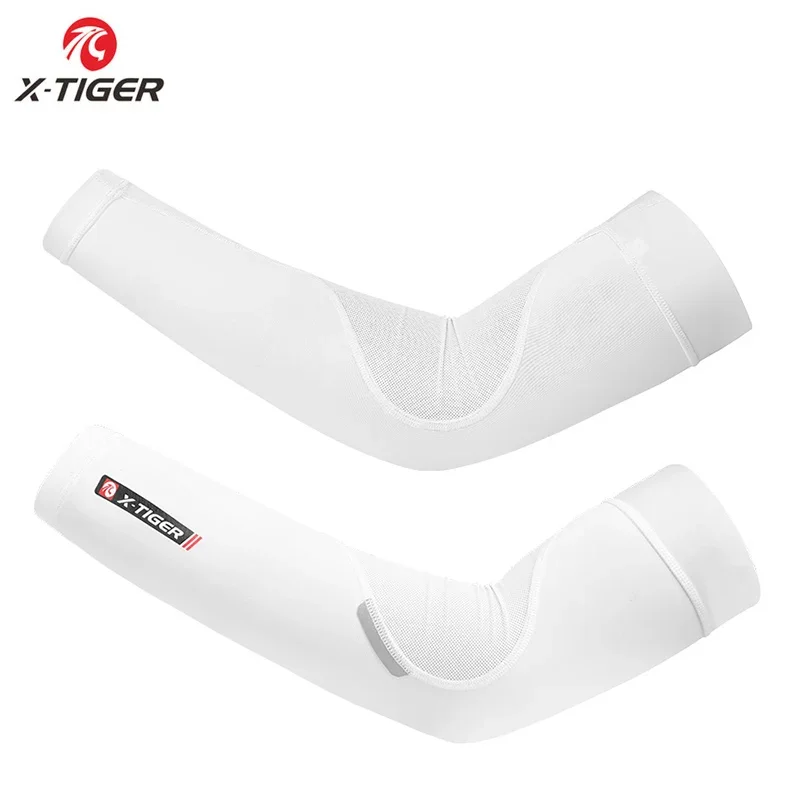 X-TIGER Arm Sleeve Breathable Quick Dry UV Protection Cycling Sport Ice Fabric Sunscreen Bands Elbow Pad Fitness Arm Sleeve