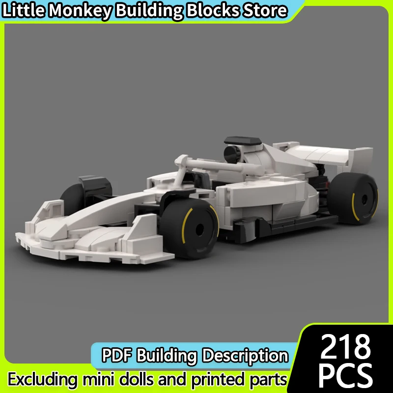 

Модель скоростного гоночного автомобиля MOC, строительные кирпичи, формула гоночного автомобиля, 2026, модульная технология, детские праздничные подарки, сборка игрушек, костюм