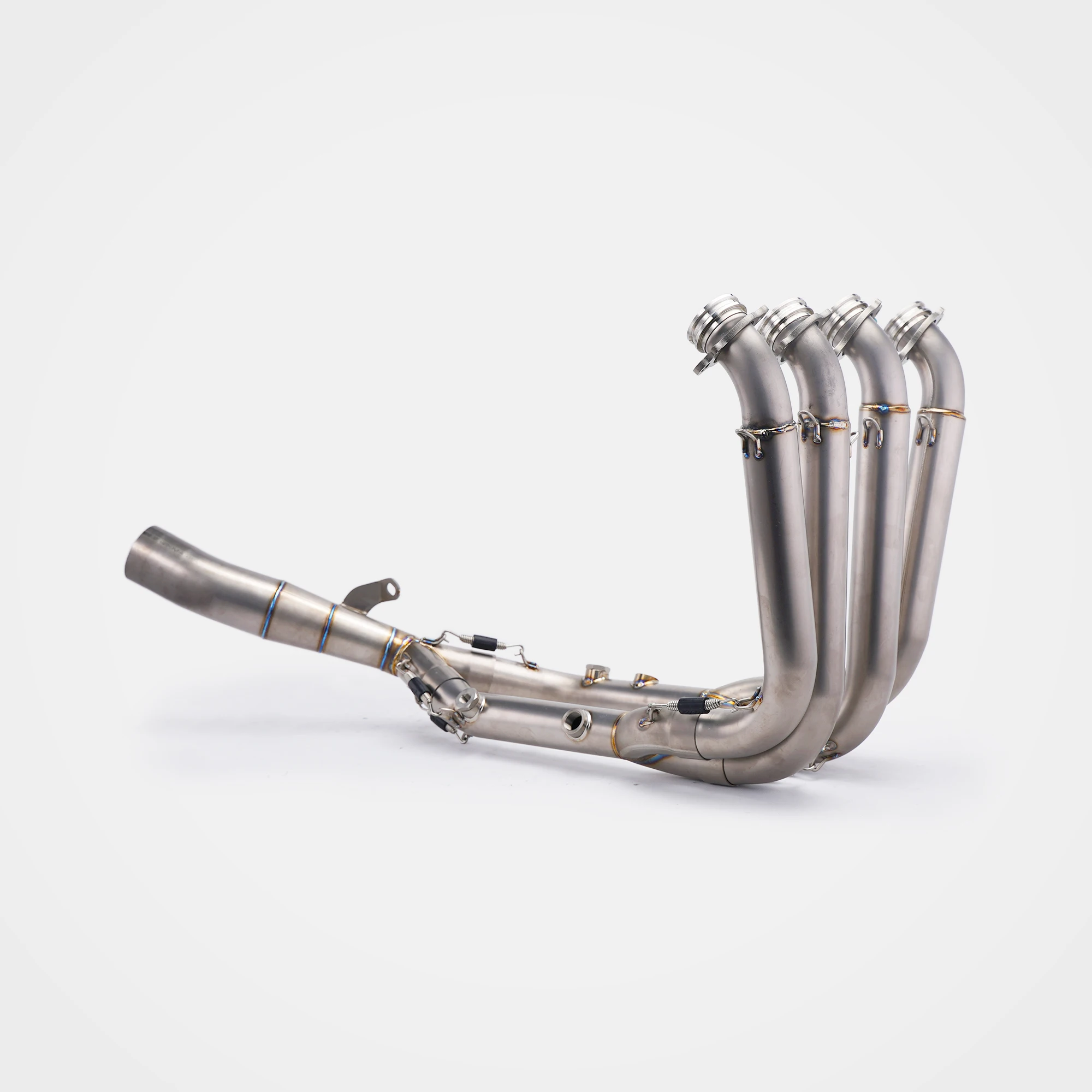 Titanium Front Mid Exhaust Pipe For BMW S1000RR S1000R 2019-2026 Slip-On Design Built-in O2 Sensor Port Upgrade Accessories