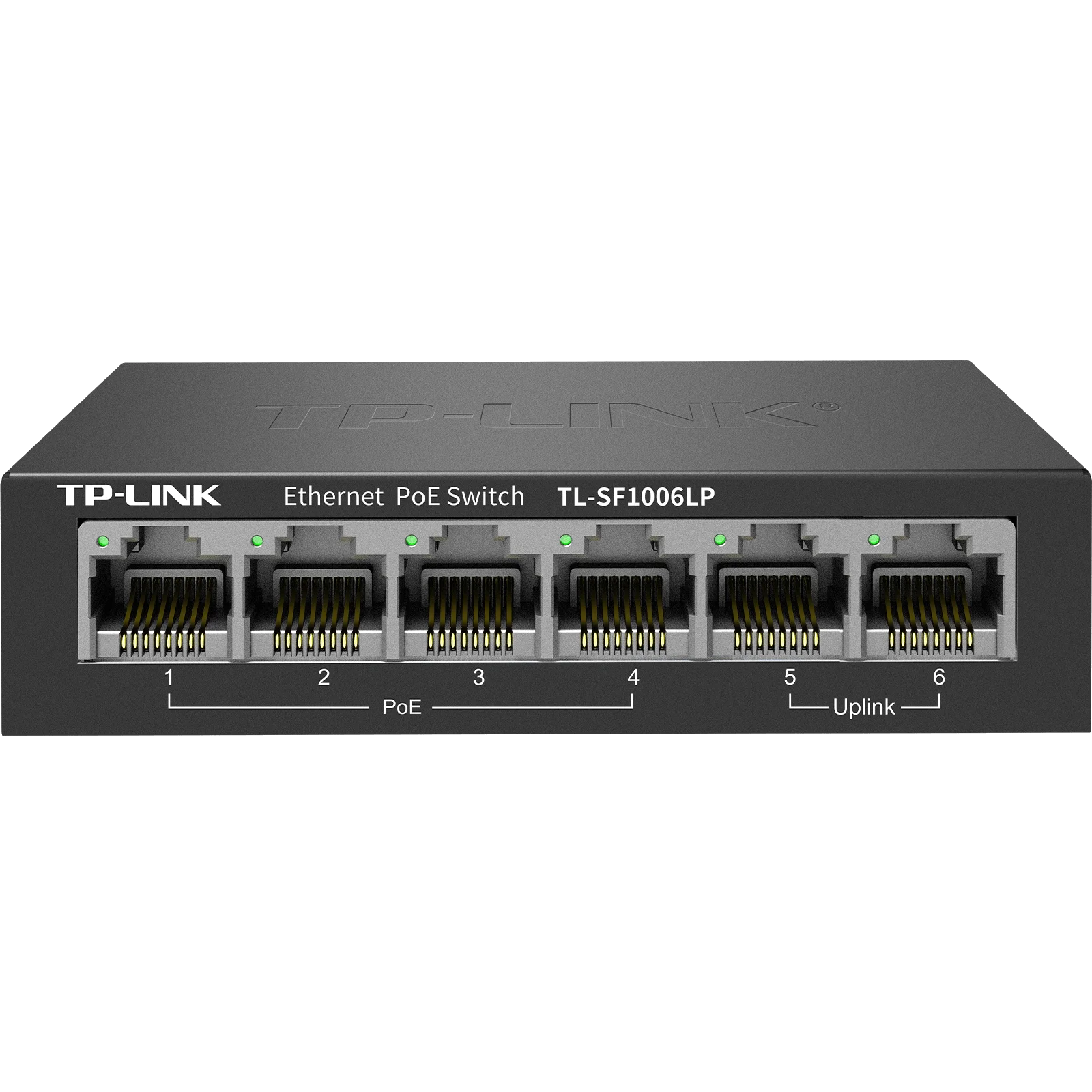 محول TP-LINK 100M PoE/4FE(PoE)+2FE TL-SF1006LP 6 منافذ RJ45 التكيفية 10/100M، IEEE 802.3af/في النسخة الصينية القياسية PoE