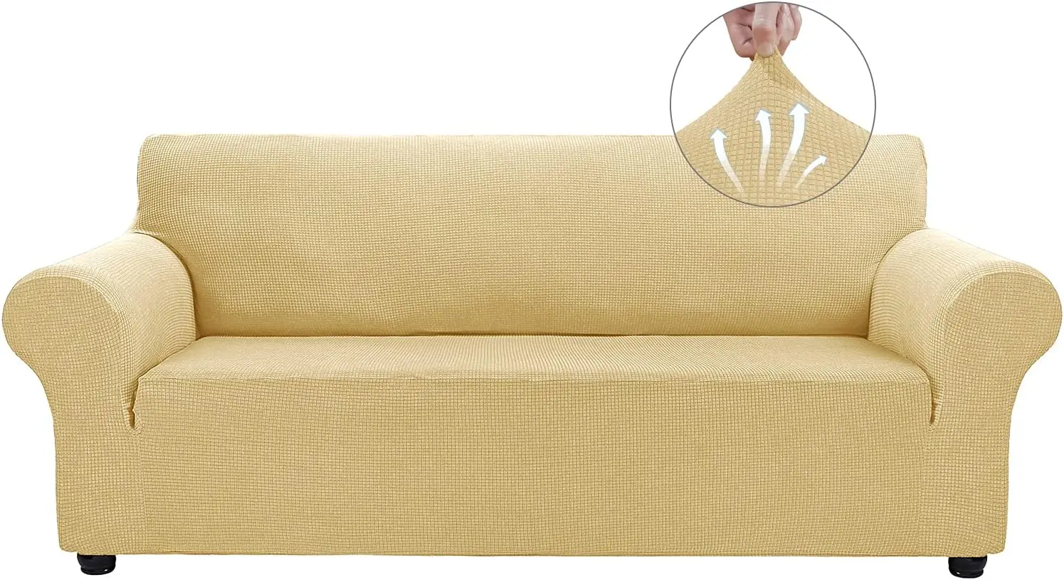 

Couch Covers For 3 Cushion Couch Stretch Sofa Covers Slipcovers, Pet Protector Furniture Covers For Dogs Cats Spandex Jacquard