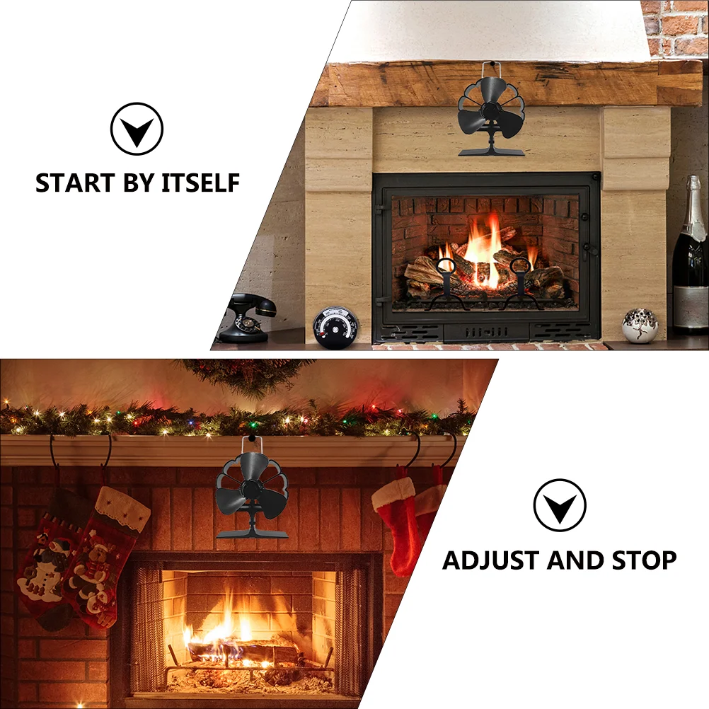 Fireplace -friendly Warm Air Portable Heat Powered Silent Log Stove Thermal