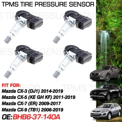 433MHz For Mazda CX-3 DJ1 Mazda CX-5 KE GH KF Mazda CX-7 ER Mazda CX-9 TB1 Tire Pressure Monitor Sensor BHB6-37-140A S180084720