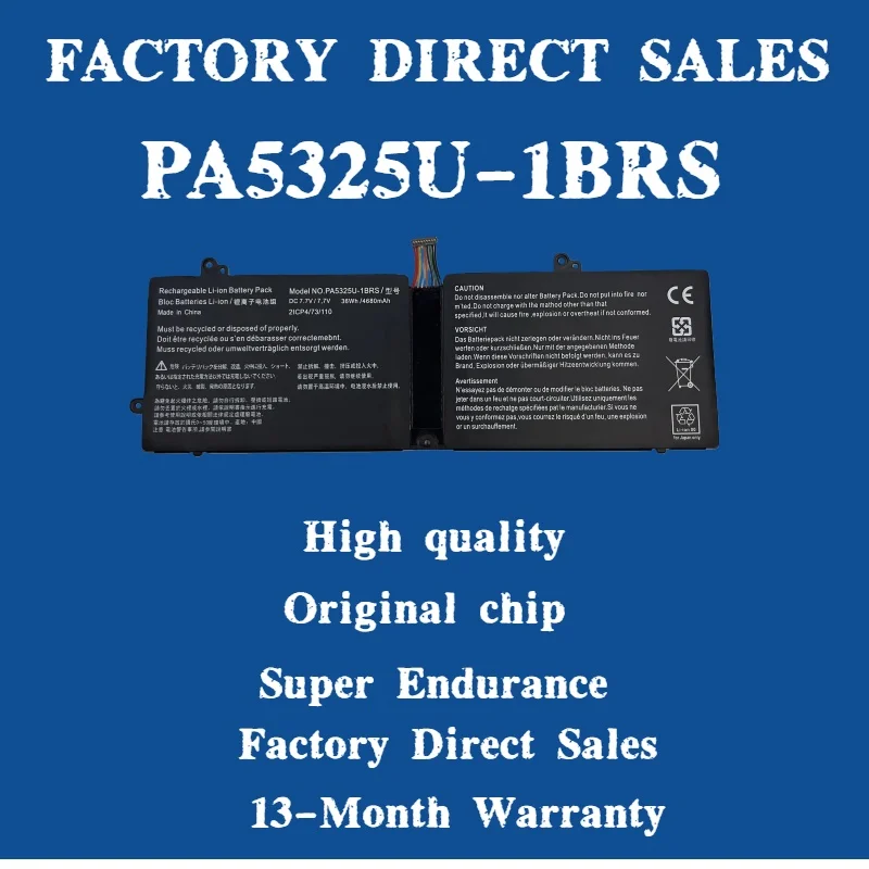 

Toshiba Port g X30T-E-113,Portege X30T-E-10Q,176,1DP,X30-T-E PA5325U-1BRS PA5325U PA5325 batterie