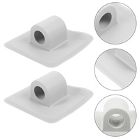 2pcs Kayak Motor Mount Accessories PVC Universal Bracket for Inflatable Boat Fishing Canoe Engine Grey Easy Install