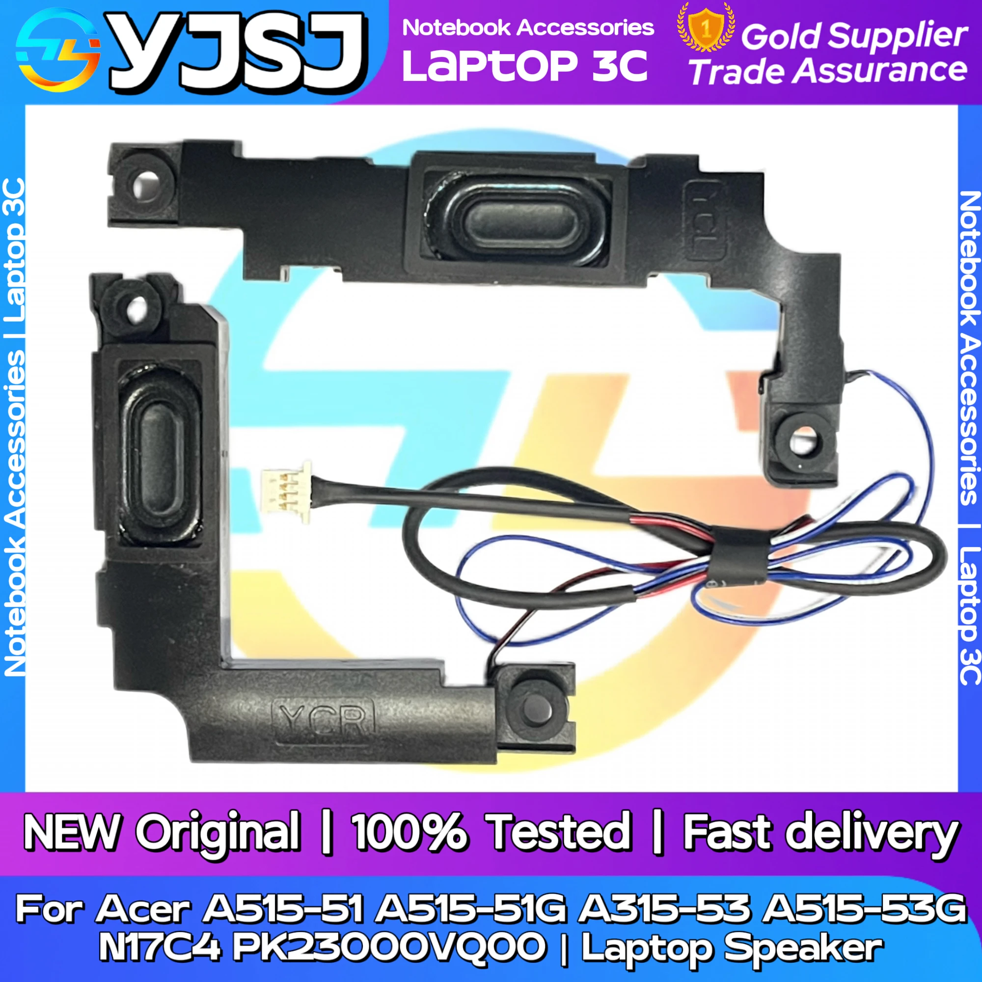 Novo alto-falante original para laptop, corneta de áudio para Acer Aspire A515-51 A515-51G A515-41G A315-53 A315-33G N17C4 PK23000VQ00