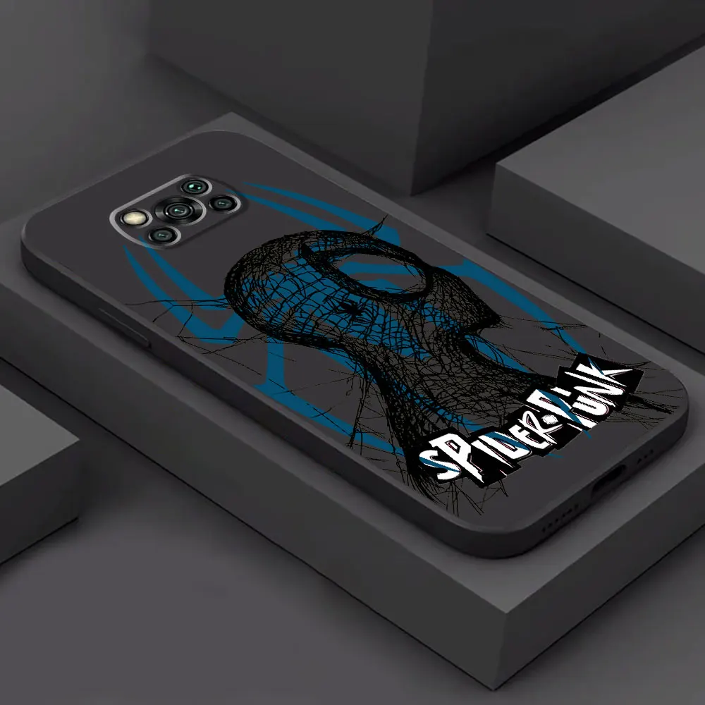 Marvel Sipiderman Silicone Cover Phone Case for Poco M5 M3 X4 GT M4 Pro 5G X4 Pro 5G F1 F5 C40 C50 C51 X3 NFC X3 Pro F4 Armor