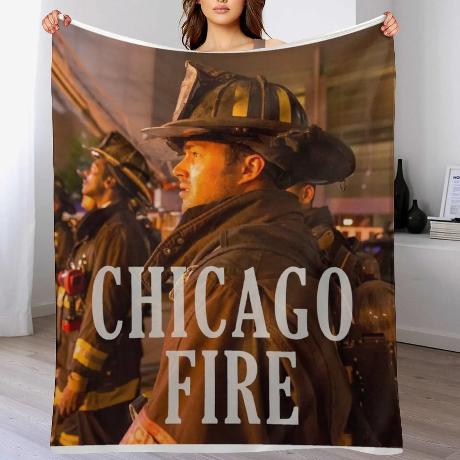 Chicago Fire Fighters Throw Blanket Thins for babies wednesday Blankets