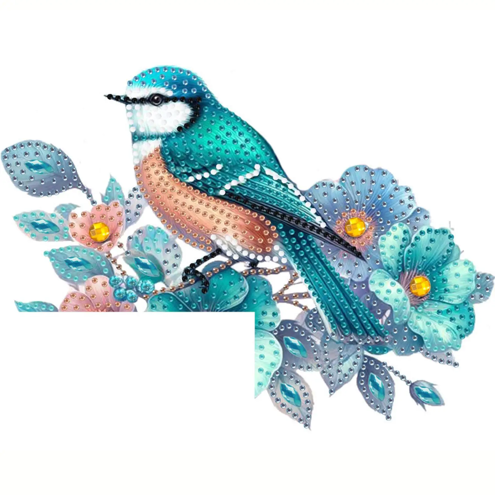 

Синяя птица 2D плоская алмазная живопись дверной угловой знак DIY украшение дверной рамы