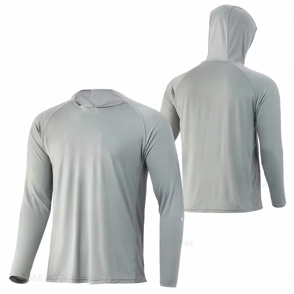 

Рыболовные толстовки с капюшоном для лета, защита от УФ-излучения, дышащая одежда для рыбалки, мужские рубашки с длинным рукавом для рыбалки, топы