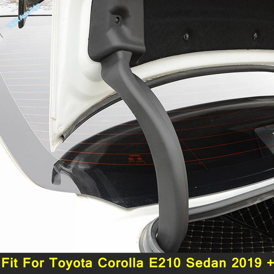 Black Fit For Toyota Corolla E210 Sedan 2019 - 2023 Auto Rear Trunk Door Arm Hinge Cover Trim Exterior Modification Accessories