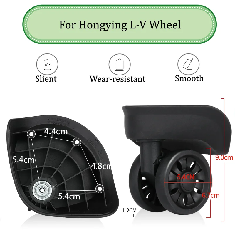 

Suitable For Hongying L-V Universal Wheel The Luggage with Quiet Wear-resistant Push-pull Smooth Shock Replacement Accessory