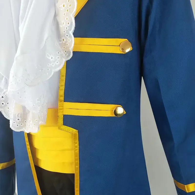 Prince Mask Tuxedo Men Costume Cartoon Beauty Cosplay The Beast Roleplay Fantasia Halloween Carnival Party Clothes om[8