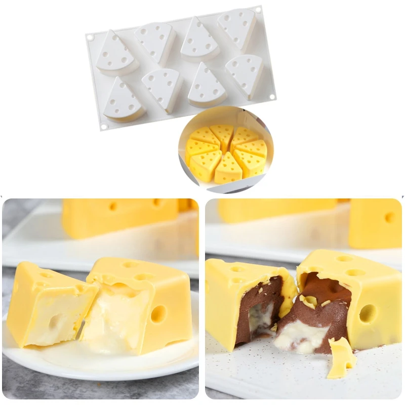 Antihaft-käse förmige Kuchen form zum Backen Dessert ring Kunst Mousse Silikon 3d Form Silikonowe Form Pfanne Gebäck Werkzeuge