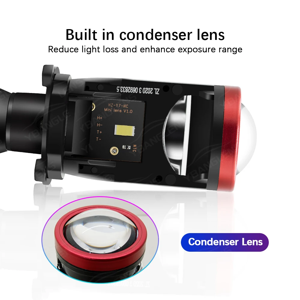 مصابيح أمامية للسيارة LED H4 رأس مصباح مناسب للمصابيح الأمامية Y7D، Y8، Y6D LED 12-24 فولت مصابيح أمامية مزدوجة للدراجة النارية #3