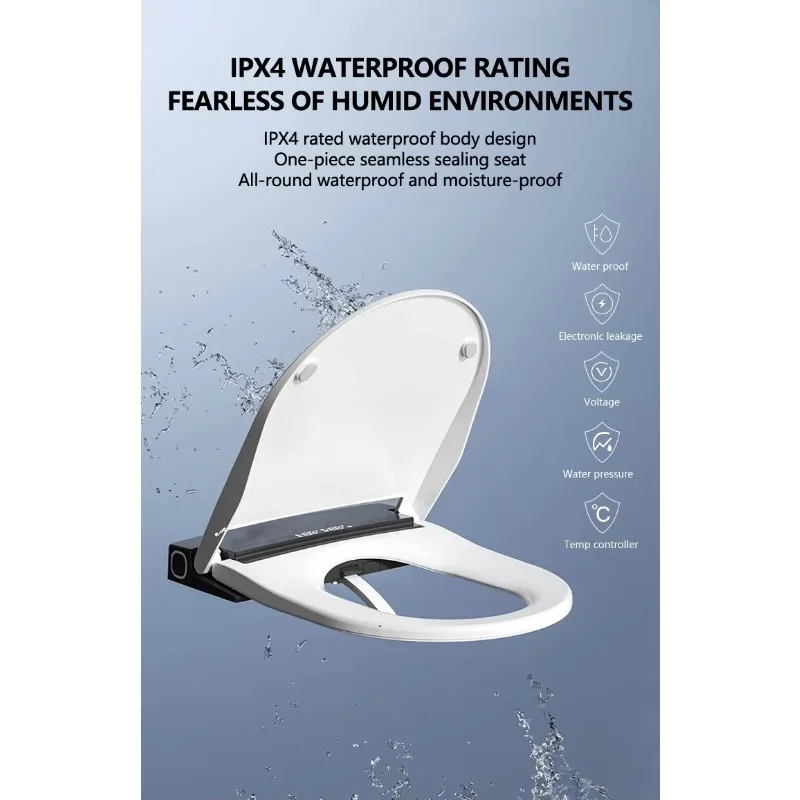 STLF U-shaped smart toilet seat with remote control Multifunctional automatic heating and drying Smart bidet cover