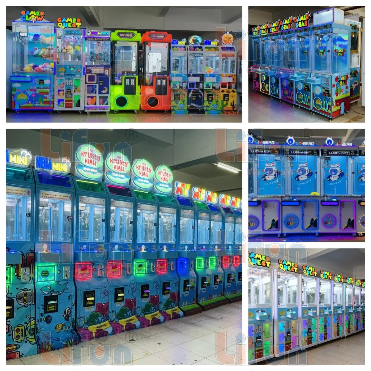 J02 ماكينة ألعاب الأركيد الصغيرة على سطح الطاولة رافعة مخلب صغيرة لدمى الحلوى للأحداث والترفيه مصنوعة من حديد متين #5