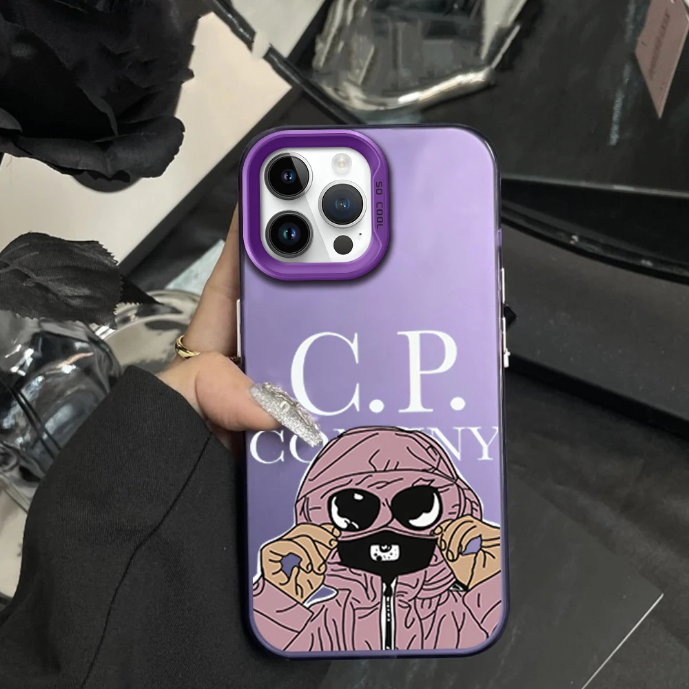 Phone Case For iPhone 16 12 13 14 15 Pro Male Suitable Paul Mask C-CP Max Plus Lens Circle IMD Laser Shell