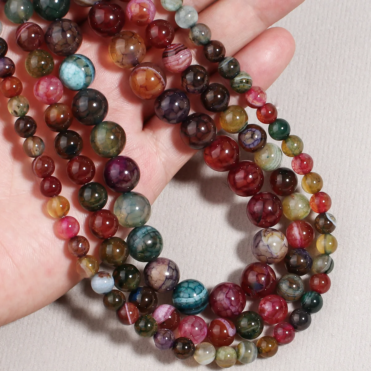 Natural Colorful Tourmaline Loose Stone Beads Gemstone Energy For Jewelry Making Bracelet Necklace Women Men Gift