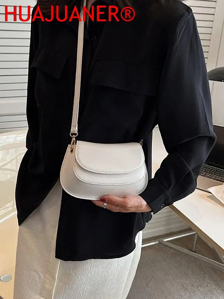 Small Female Bags Flap Luxury Designer Handbags for Women Shoulder Crossbody Bag Women's Handbag Pu Leather 2023 Trend Solid