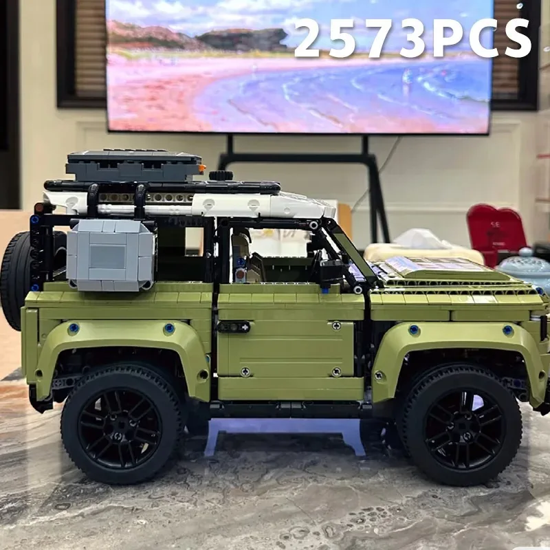 2025년 신제품 PCshot 창의적인 스타일 랜드로버 디펜더 오프로드 블록 퍼즐 세트 모델 MPC 차량 장난감 어린이 및 성인용