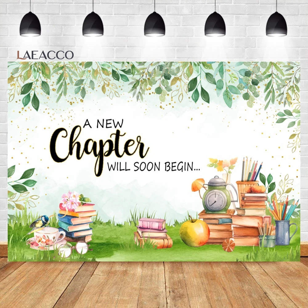 Laeacco A New Chapter Will Soon Begin Backdrop Moving Away Job Change House Warming  Farewell Party Decor Photography Background