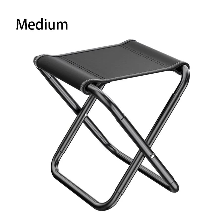 Outdoor Aluminium Alloy Portable Folding Picnic Camping Stool MIni Storage Fishing Chair Ultralight Furniture