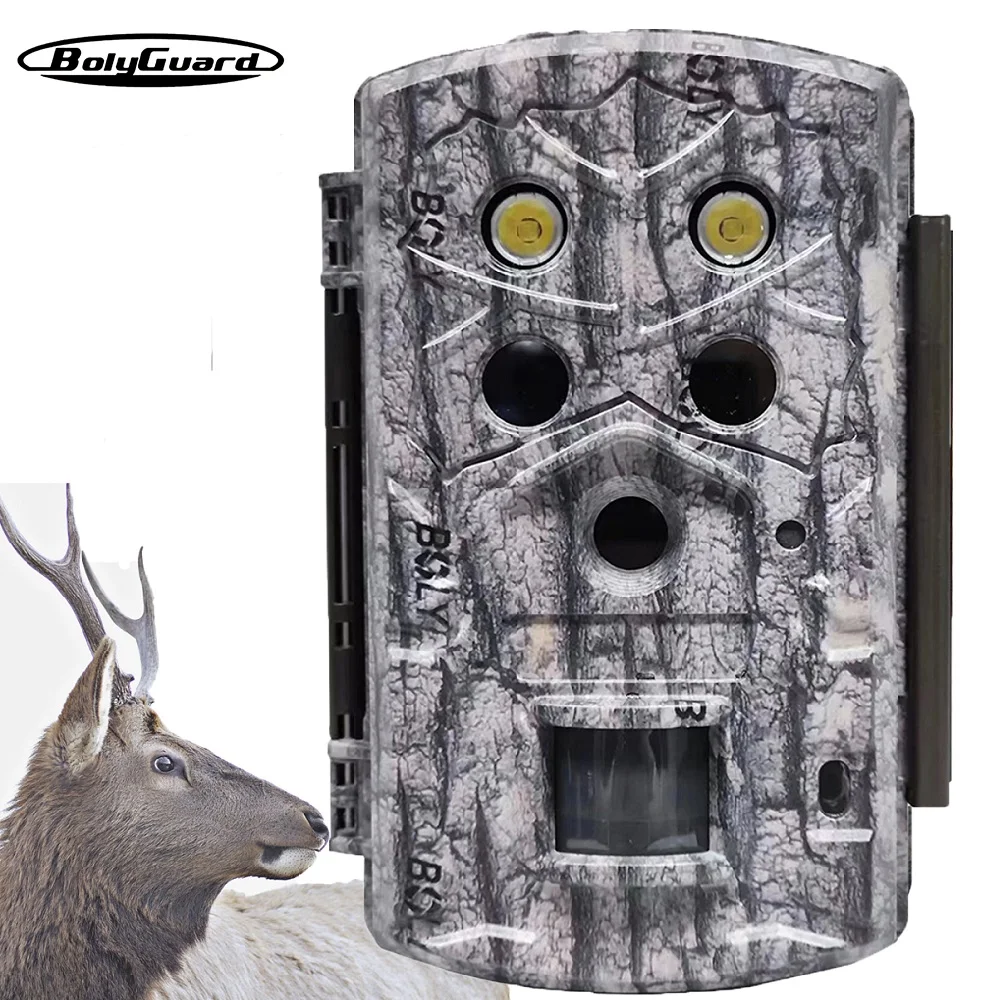

BolyGuard BG590-4K 45MP IP68 Waterproof Hunting Camera 0.7s Trigger Time 940nm 100ft Night Vision Camera 2" Display Waterproof