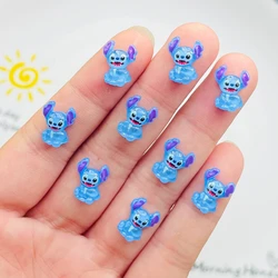 50 Pcs Cute Mini Cartoon Big Ear Monster Resin Figurine Crafts Cabochon Ornament Jewelry Manicure Hairpin Making accessori