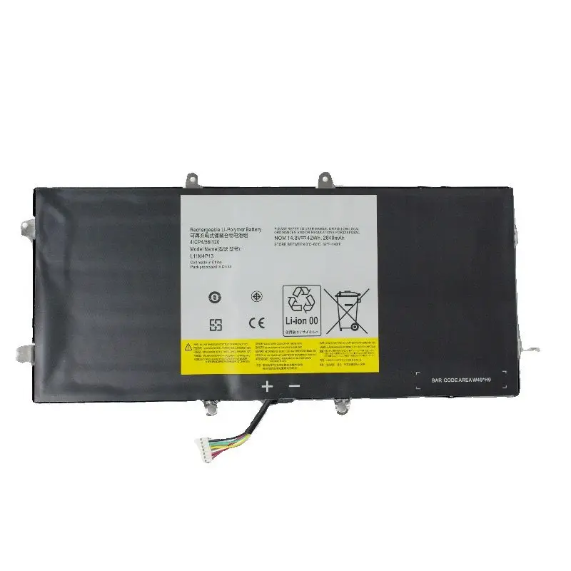 

L11M4P13 4ICP4/56/120 Laptop Battery for Lenovo IdeaPad Yoga 11 11S Ultrabook Yoga11-TTH 11S-ITH IFI 8 Holes 14.8V 42Wh/2840mAh