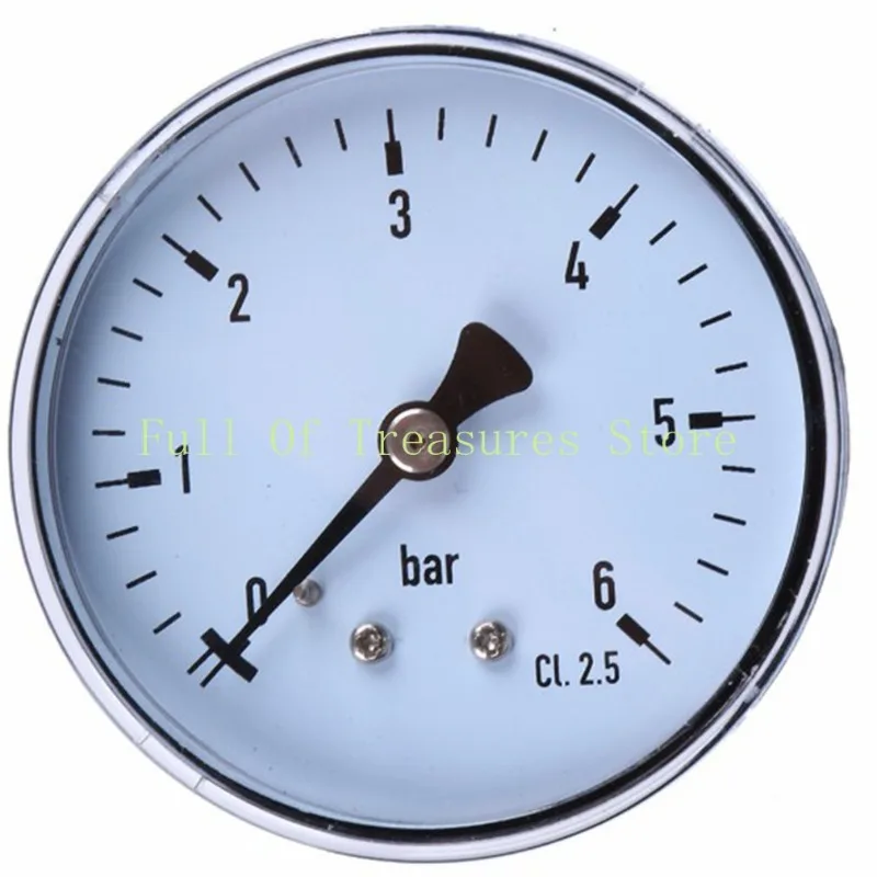 TS-60-6bar Precision Pressure Gauge 0-6 Bar 1/4“NPT Back Pressure Gauge Portable Water Pressure Tester Digital Display Gauge