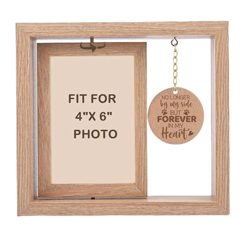 

Pet Remembrances Gift Rotating Picture Frame Pet Loss Sympathy Photo Frame K2WE