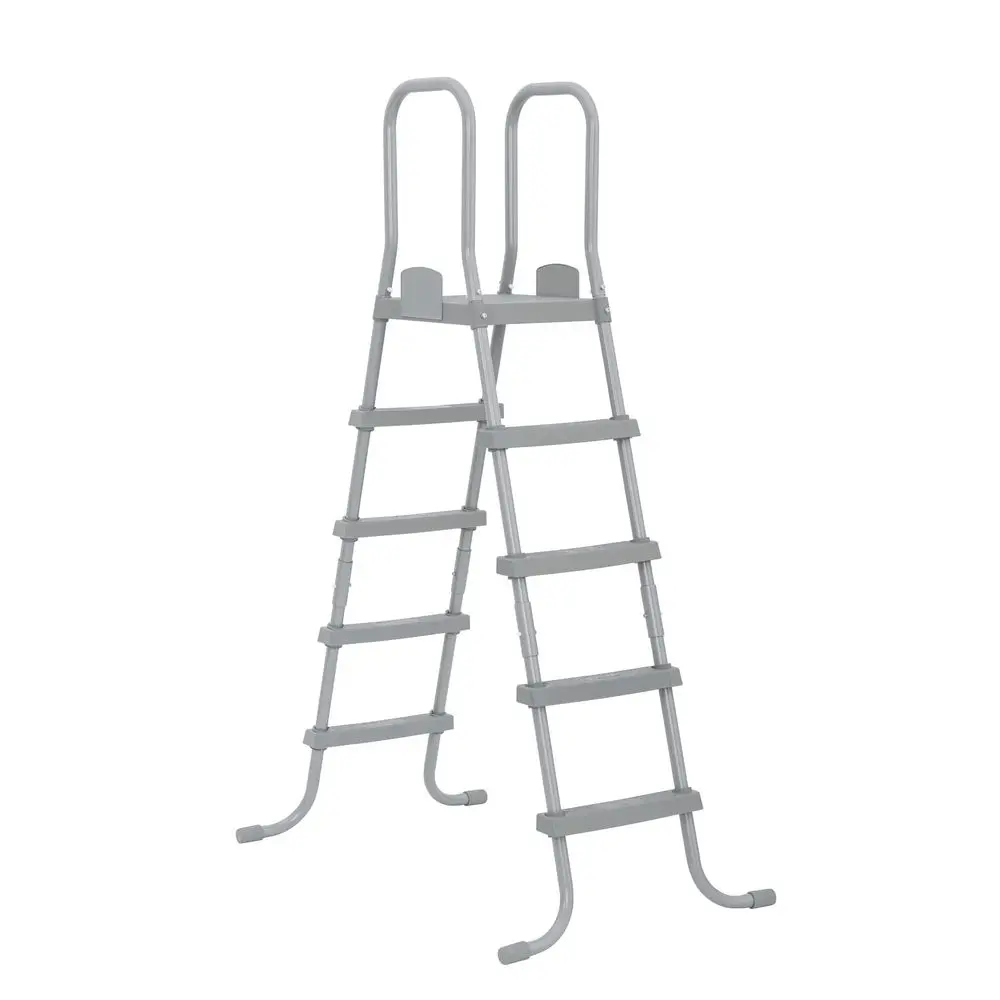 

Metal swimming pool staircase with frame A 52 inches, double-sided plastic resistant staircase