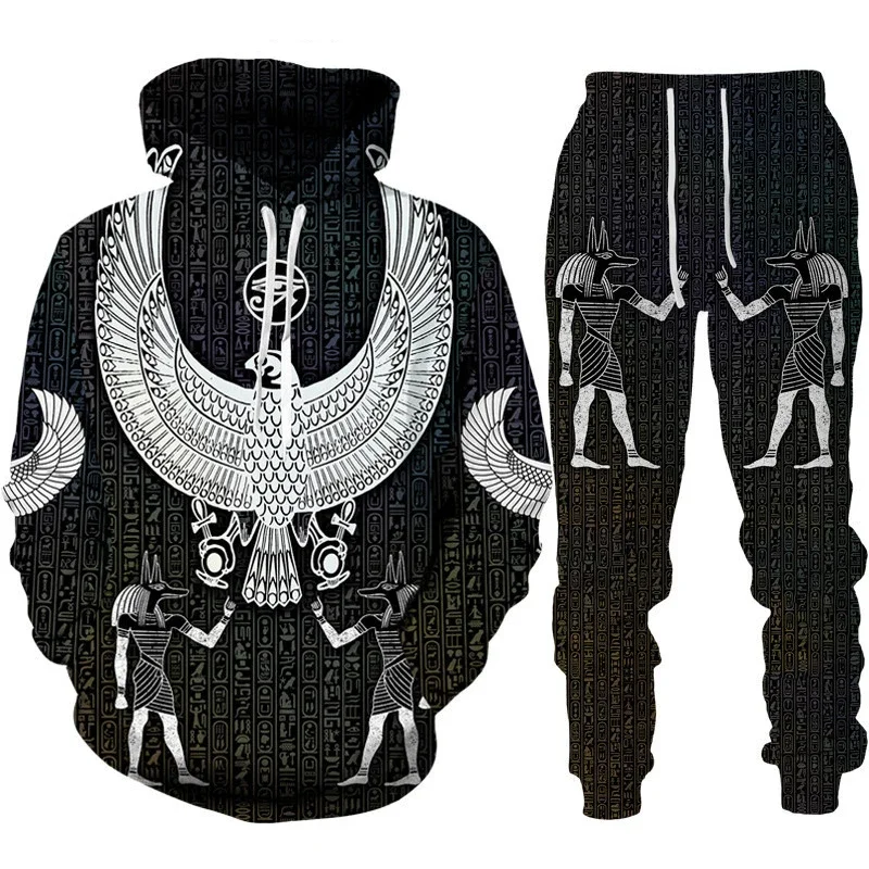 

Men's Hoodies Sets Horror Skeletal 3D Print Tracksuit Set Funny Halloween Cosplay Hoodie Pants 2pcs Sets Loose Pullover Set﻿﻿﻿﻿