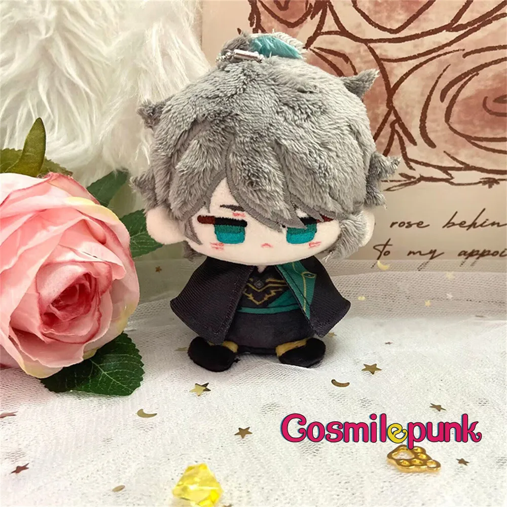 Genshin Impact Kunikuzushi Alhaitham Zhongli Tartaglia Dottore Plush Keychain 10cm Doll Body Toy Cosplay Anime Bag Accessories