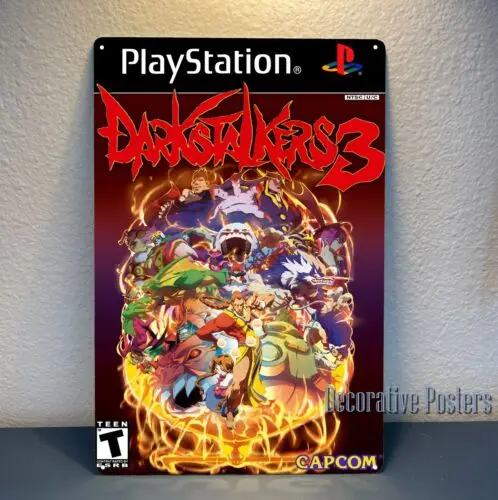 Dark Stalkers Video Game Metal Poster -Collectable Tin Sign (8x12in)