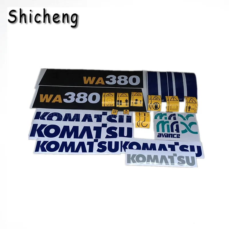 

Excavator Supplies For Komatsu WA380/470-3/500/SD6 /320/360Full Vehicle Stickers Car Labels Body Decals Loader Parts Stickers