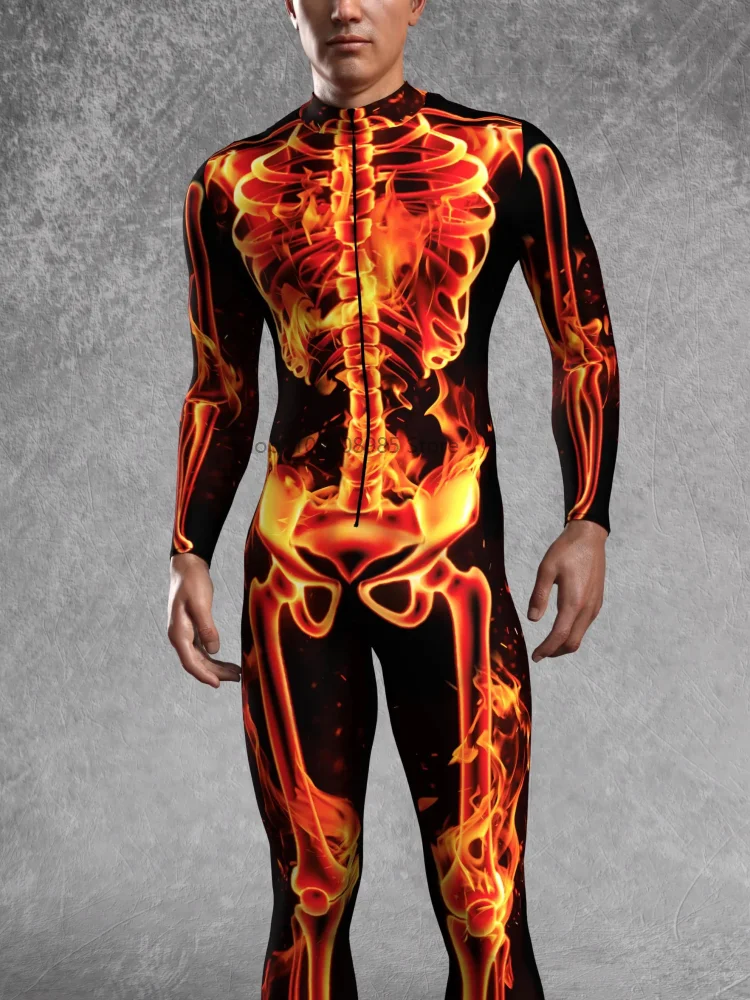 Рисунок 3 - Колготки с пламенным скелетом на Хэллоуин