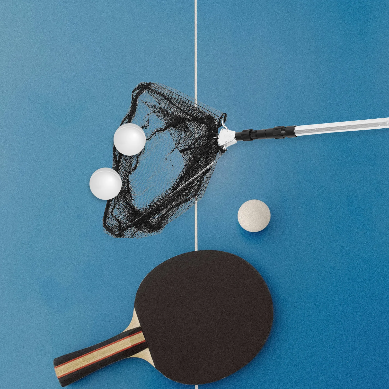 1 قطعة كرة تنس الطاولة المنتقى المحمولة تلسكوبي مقبض سبائك الألومنيوم كفاءة الكرة جامع للرياضة في الأماكن المغلقة في الهواء الطلق #2