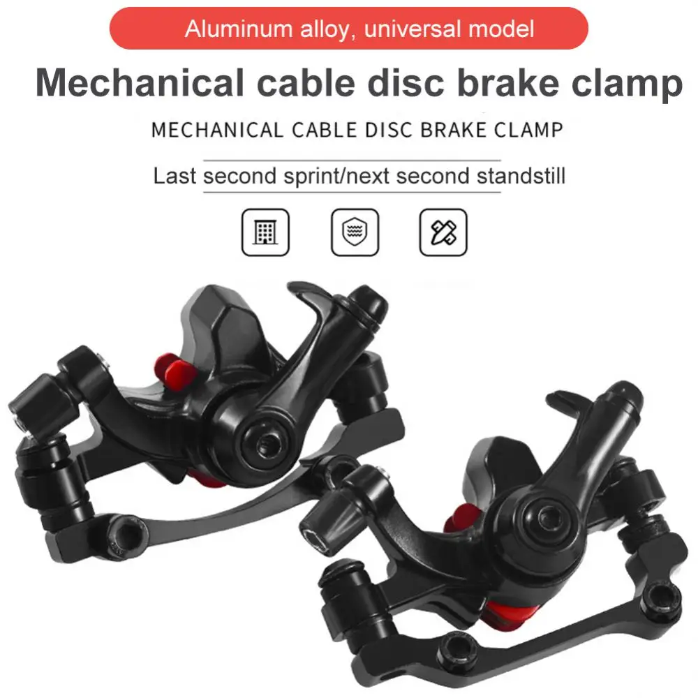 Universal  Mountain Bike Disc Brake Set Electric Bike Disc Brake Assembly Mechanical Line Pull Brake Modification Accessories