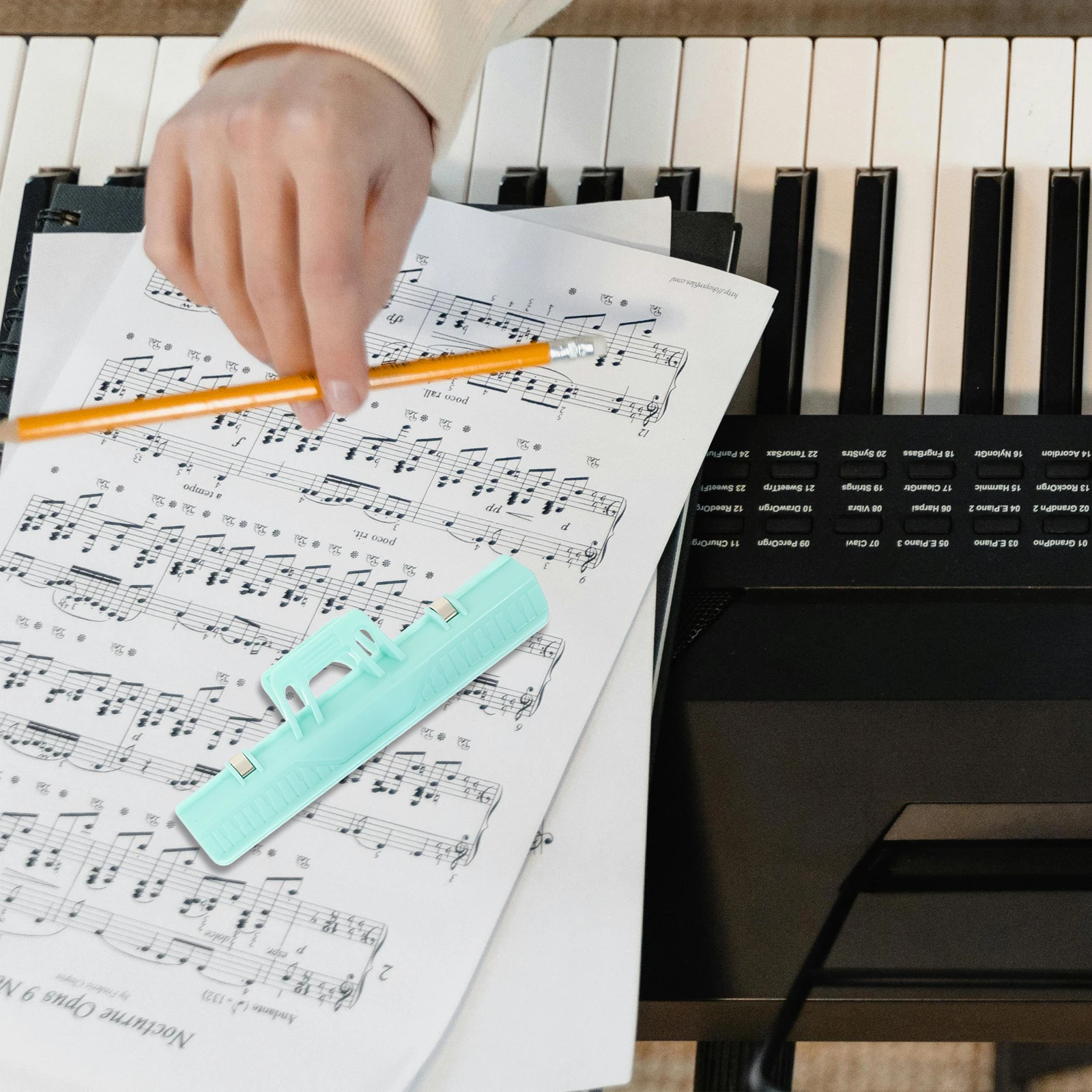 

5pcs Piano Sheet Music Holder Durable ABS Book Scores Manuals Musical Supplies Keyboard Accessories