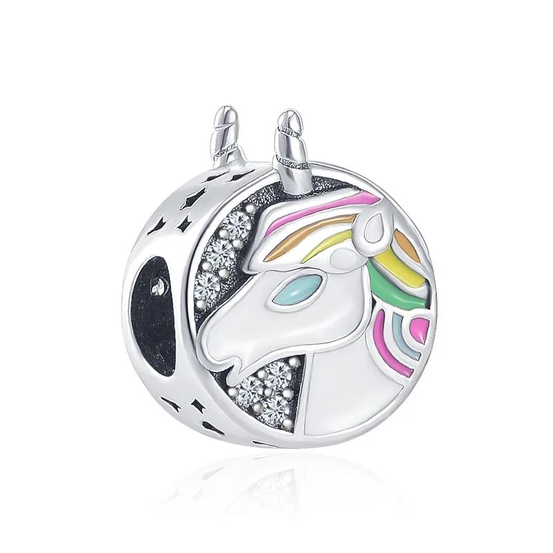 Nuovo originale cavallo pesce cane maiale coniglio pinguino mucca ciondolo perlina misura Pandora charms argento 925 bracciali per le donne gioielli fai da te