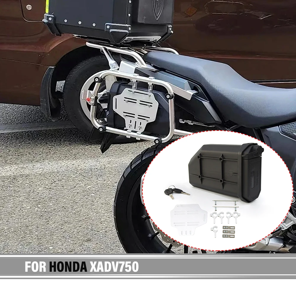 

For Honda XADV750 X-ADV-750 Motorcycle Toolbox Tool Box Waterproof Side Decorative Toolbox Side First-aid/ Breakdown kit Toolbox