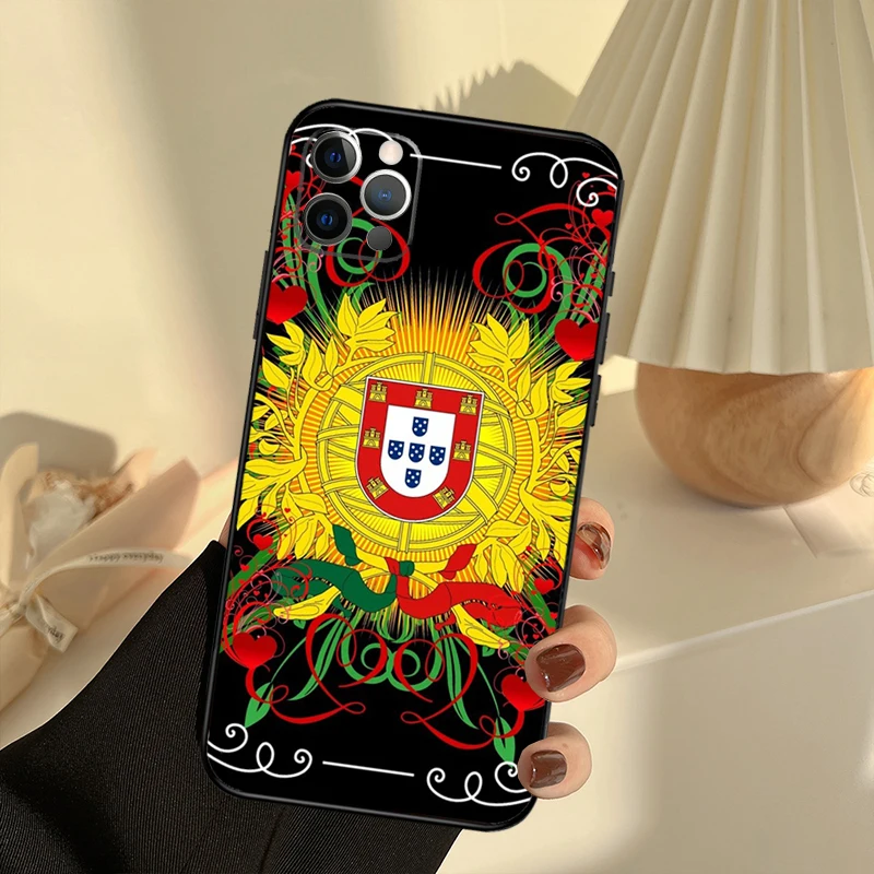 Portugal Passport Print Case For iPhone 11 12 13 14 15 Pro Max Cover For iPhone 13 12 Mini XR X XS Max 7 8 Plus SE 2020