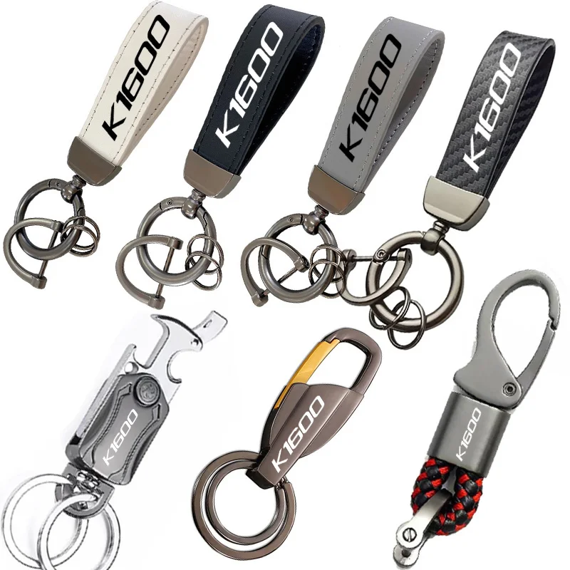 For BMW K1600GT K1600GTL K1600 GT K1600B Metal Leather keychains Motorcycle Accessories