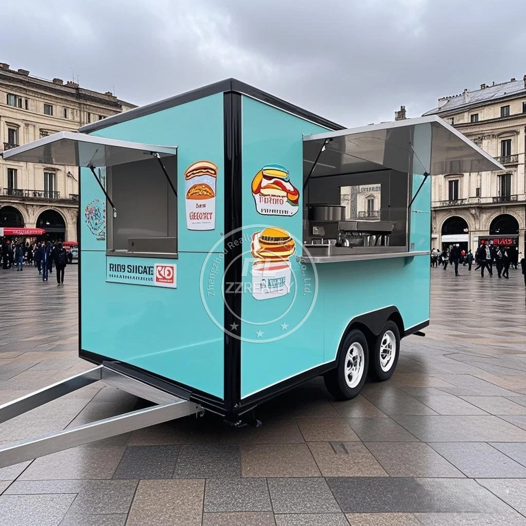 

Mobile Concession Trailer BBQ Restaurant Hot dog pizza Ice Cream Food Truck for Outdoor Event Catering