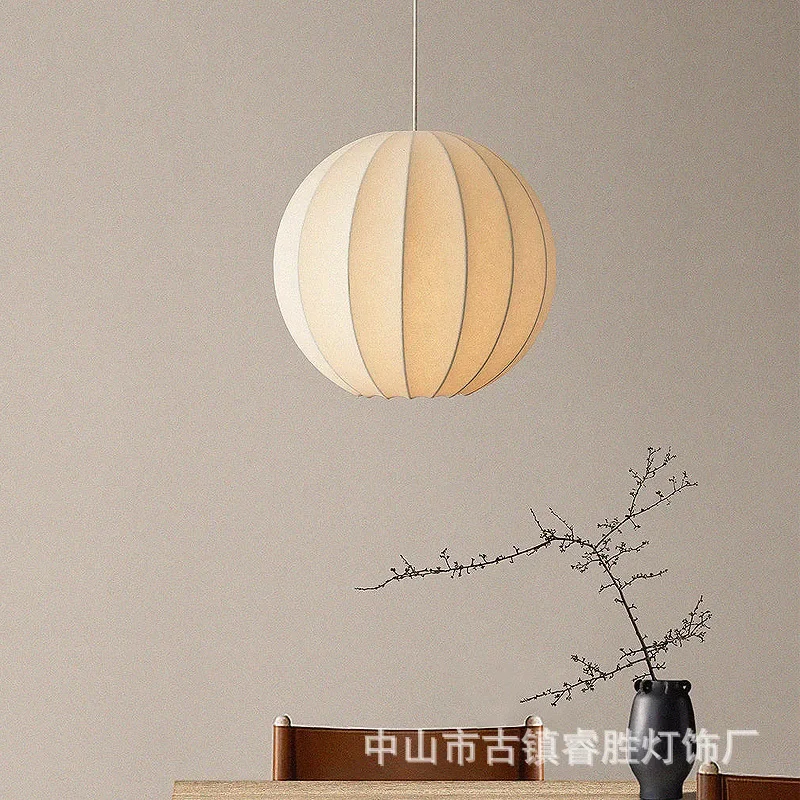 Kokon Pendel leuchte minimalist ische Seide Laterne Japan Stil Noguchi Lampe Wohnzimmer Esszimmer Bar Schlafzimmer Restaurant Hängelampe