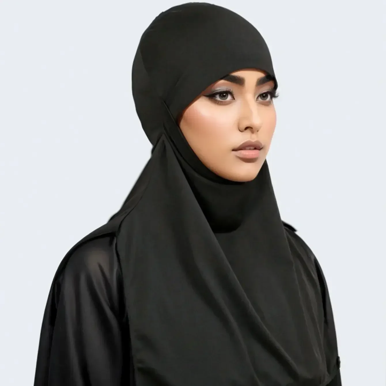 One Piece Amira Musulmano Hijab Donne Foulard Islamico Turbante Velo Testa Avvolgere Scialli Cappello Ramadan Eid Copricapi Sciarpa Istantanea Cap Nuovo